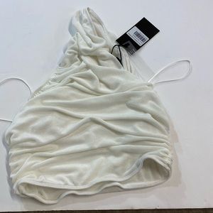 Lioness goddess one shoulder crop